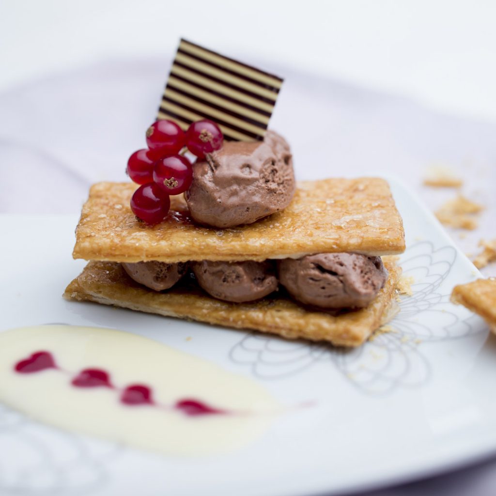 Rectangle mille feuille - Photographie culinaire Strasbourg 67 Alsace