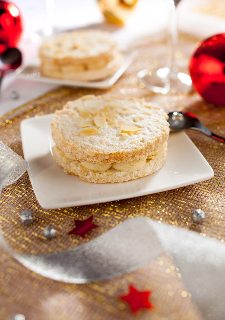 Dessert ambiance Noël - Photographe culinaire Strasbourg 67 Alsace