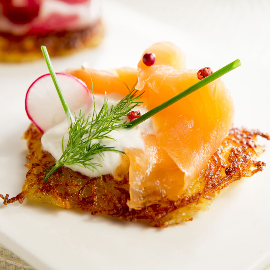 Galette de pomme de terre au sumon - Photographe culinaire Strasbourg 67 Alsace