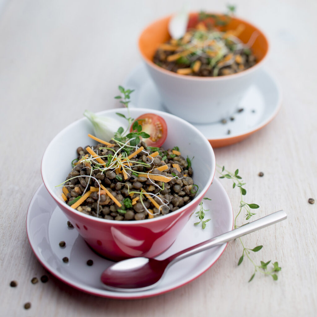Lentilles en salade - Photographie culinaire Strasbourg 67 Alsace
