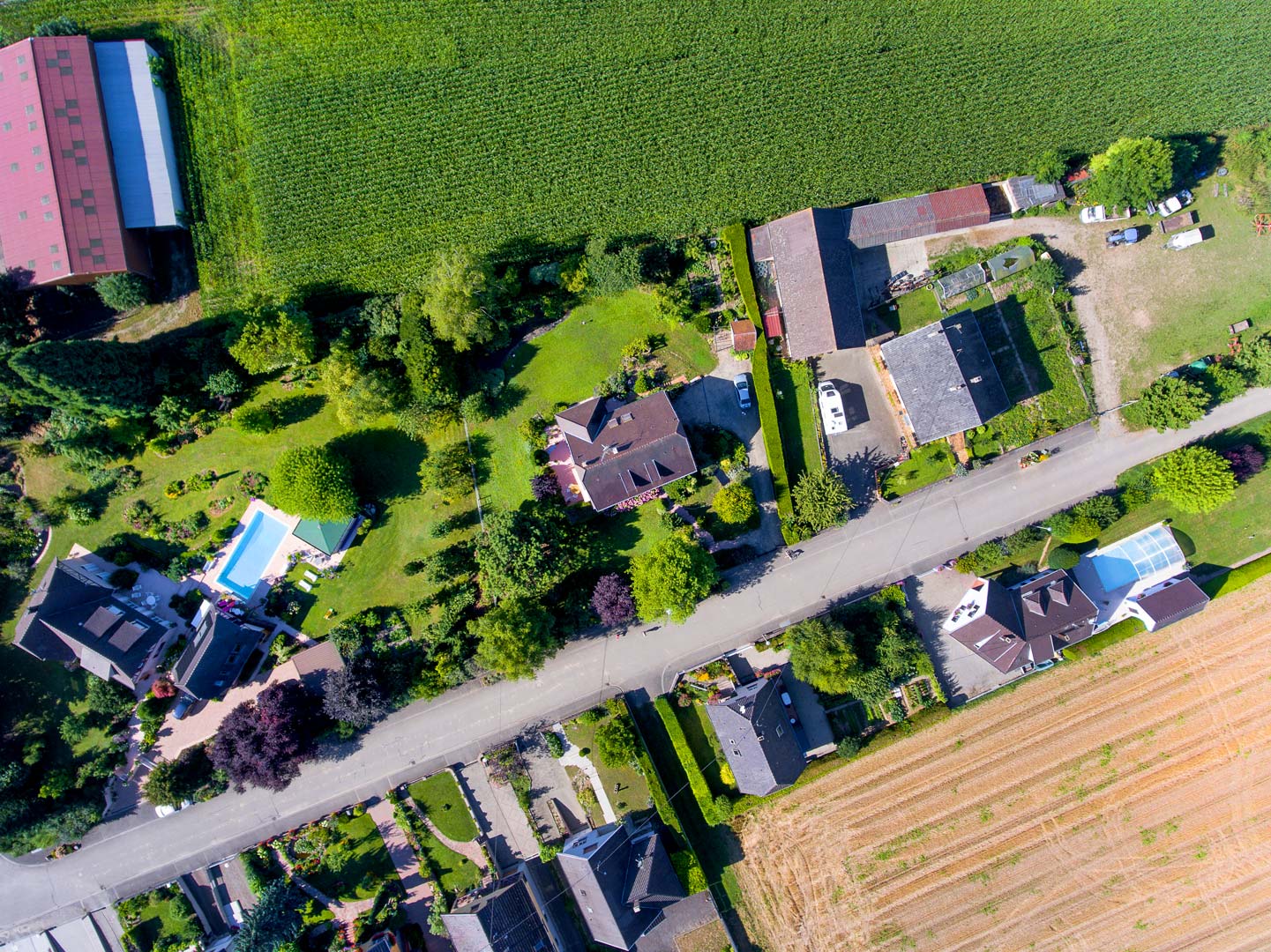 Phototographie par drone - Maison particulière Bas-Rhin - Prise de vue pour plan cadastre - 81