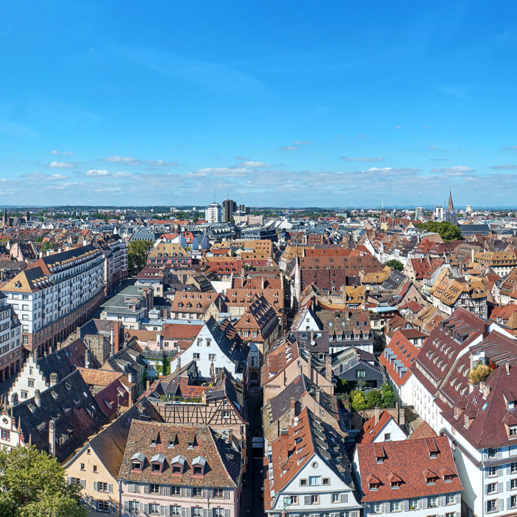 Strasbourg vue du ciel en panoramique 360° - Photographie aérienne par drone Architecture