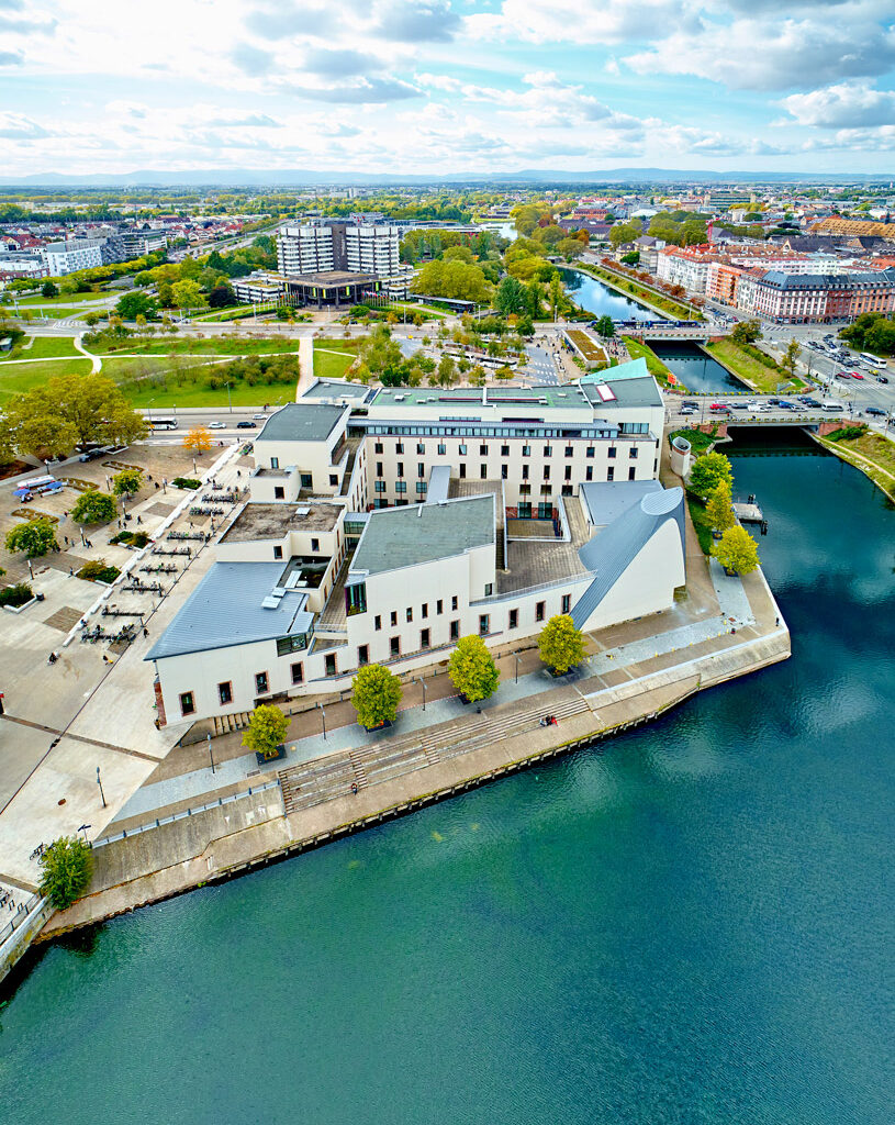 Cité de la Musique et de la Danse - Prise de vue aérienne par drone - Strasbourg dans le Bas-Rhin en Alsace
