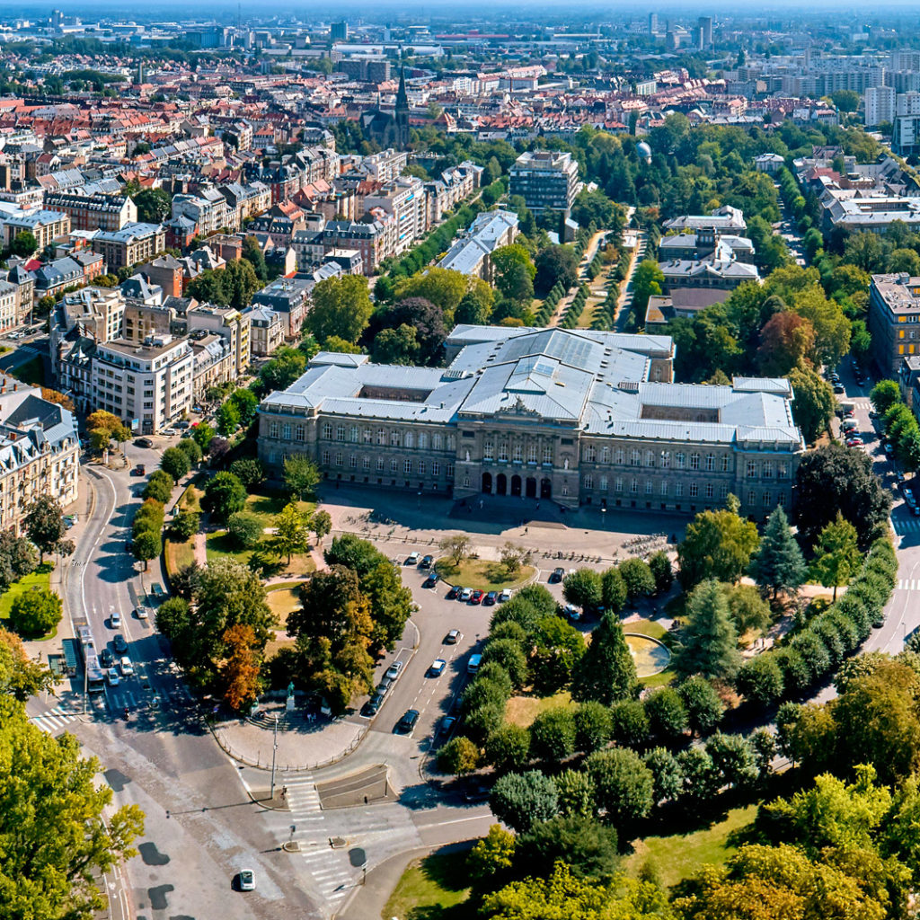 Palais Universitaire de Strasbourg - Photographie aérienne par drone Architecture
