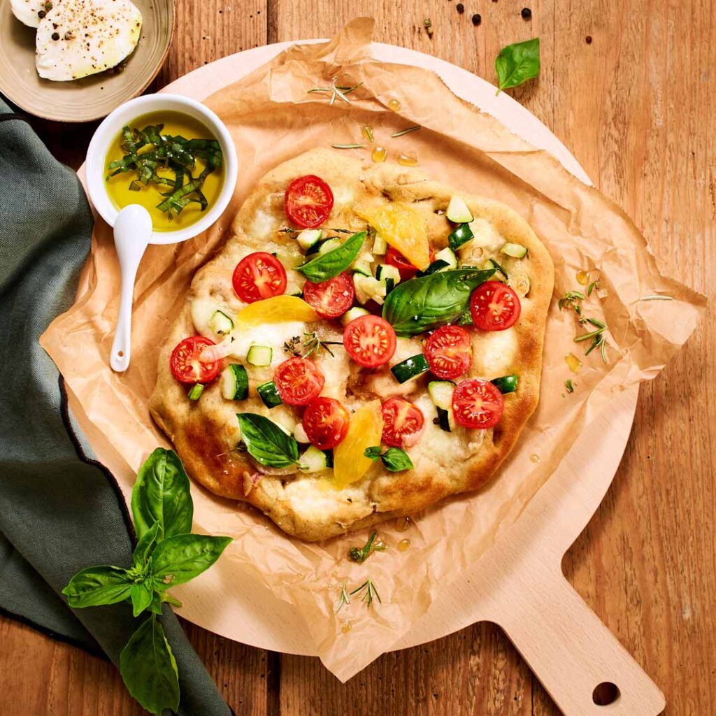 Pizza Mozzarella - Galbani - Photographe culinaire à strasbourg dans le Bas-Rhin en Alsace