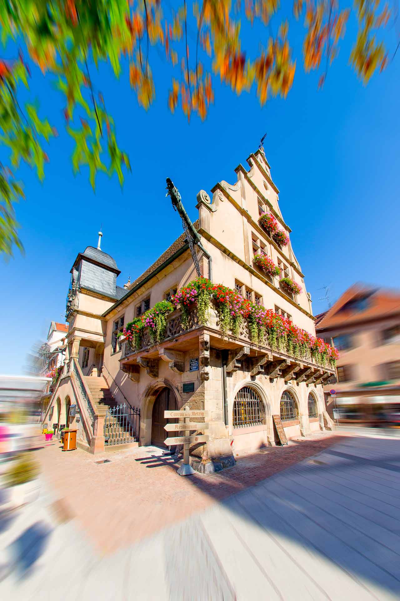 Prise de vue d'architecture du restaurant le Metzig à Molsheim